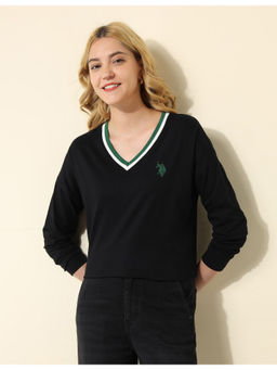 U.S. POLO ASSN. - Oversized Fit Solid T-Shirt