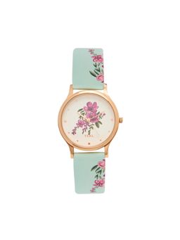 Teal by CHUMBAK - TEAL by Teal by CHUMBAK Jungle Flowers Watch - Mint
