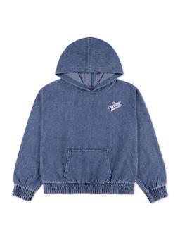 Levi's - Blue Denim Solid Pullover Hoodie
