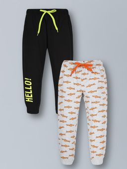 PLUM TREE - Boy's Cotton Printed Jogger Trackpants (Pack of 2)