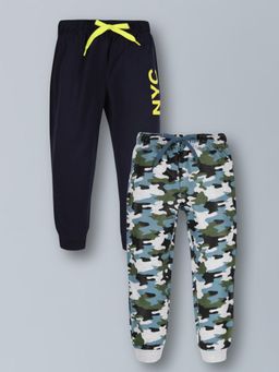 PLUM TREE - Boy's Cotton Printed Jogger Trackpants (Pack of 2)