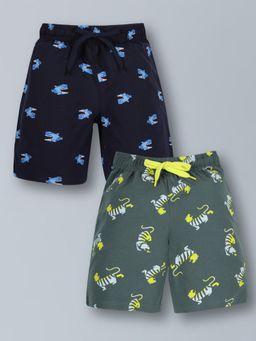 PLUM TREE - Boy's Cotton Printed Shorts (Pack of 2)