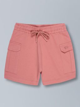 PLUM TREE - Girls Pure Cotton Solid Cargo Shorts