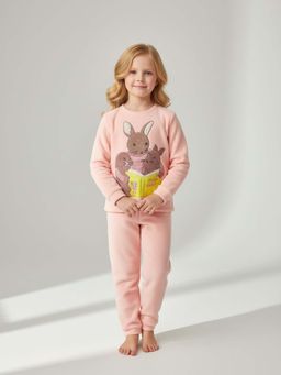 CHERRY CRUMBLE BY NITT HYMAN - Girl's Pink Regular Fit Winter Set