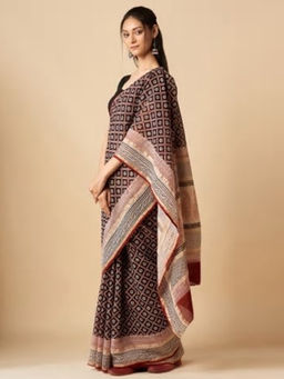 Fabindia - Cotton Silk Bagh Printed Sari