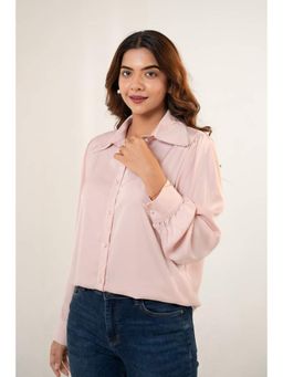 All Eyes On You - Aeoy Blush Pink Pearl Shirt