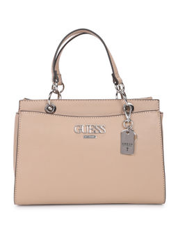 Guess - FINCHER SATCHEL Brown Handbag