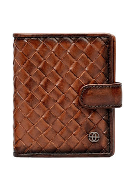 Eske - Adam Unisex Card Holder RFID 5, Tan Hand-Stitched