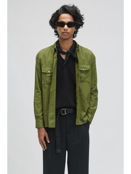 TERRA LUNA - Bellatrix Olive Casual Shirt