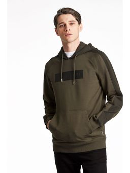 LINDBERGH - Men Olive Solid Hoodies