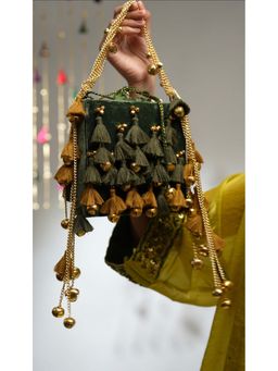 DaMAK - Green Haldi-Mehendi Hand Bag