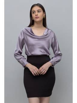 PURYS - Cowl Neck Top