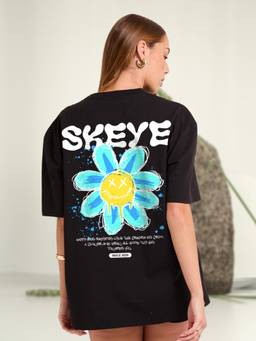 PRONK - Printed Womens Oversized Cotton T-shirt