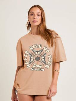 PRONK - Printed Womens Oversized Cotton T-shirt