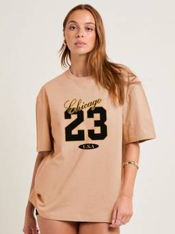 PRONK - Printed Womens Oversized Cotton T-shirt