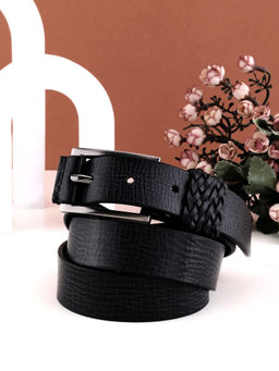 Aditi Wasan - Black Shade Genuine Leather Womens Belt