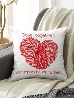Indigifts - Love Quote Cushion Cover with Filler, Valentine Gifts, Love Gift