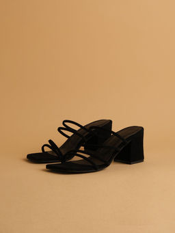 ERIDANI - Solid Julianwide Black Heels
