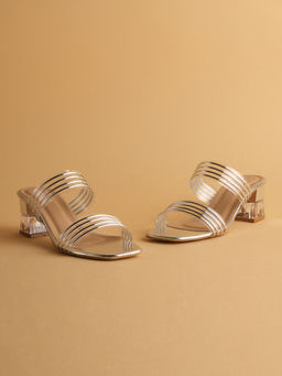 ERIDANI - Renee Silver Transparent Heels