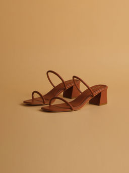 ERIDANI - Aster Tan Block Heels