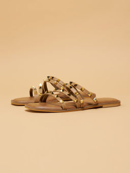 ERIDANI - Gaale Slip On Beige Flats