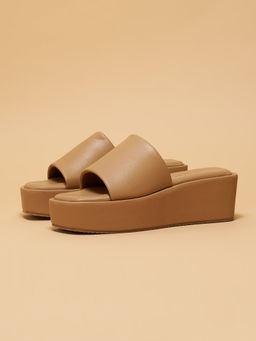ERIDANI - Tory Beige Casual Wedges