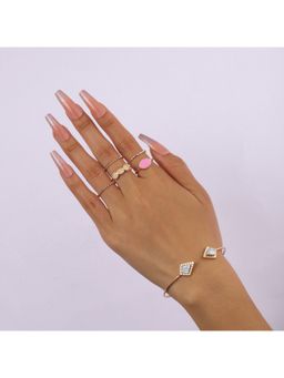 Salty - Women Eternal Cuff and Rings Jewellery Set
