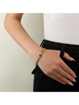 Salty - Women Black Linked Treasure Bracelet
