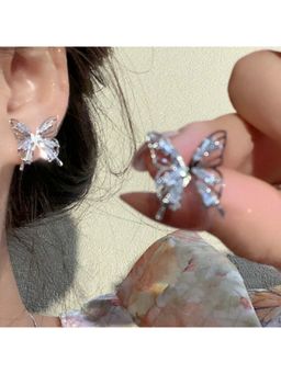 Salty - Women Diamond Butterfly Stud Earrings