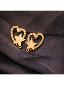 Salty - Women Heart Star Stone Stud Earrings