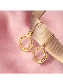 Salty - Women Zirconia Hollow Glam Drop Earrings