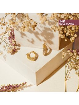 Salty - Women Diamond Blossom Elegance Hoop Earrings