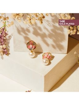 Salty - Women Keshi Pink Pearl Classic Drop Earrings