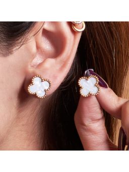 Salty - Women White Wishes Stud Earrings