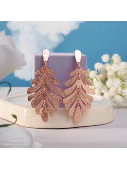 Salty - Women Tropical Glory Rose Gold Drop Earrings