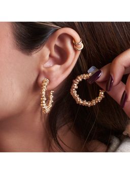 Salty - Women Auric Grins Gold Hoop Earrings