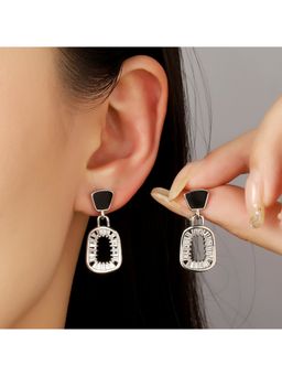 Salty - Women Esra Black Stone Studded Drop Earrings
