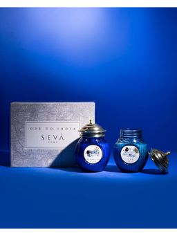 SEVA HOME - Ode To India Collection Srinagar & Goa Essence Scented Candle Gift Set-2 PCs
