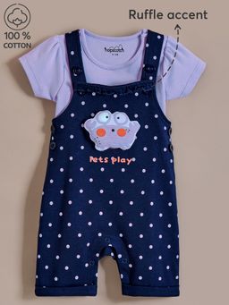 Hopscotch - T-Shirt Pop-Up Play Cotton Dungaree Set