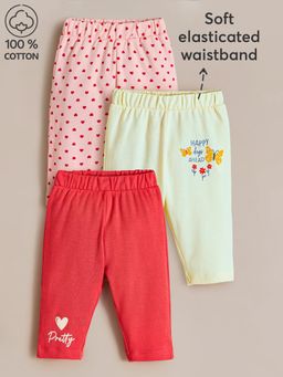 Hopscotch - Pure Cotton Comfy Pants (Pack of 3)