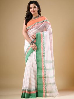 DESH BIDESH - Women's Chitralekha Tiranga Saree Without Blouse