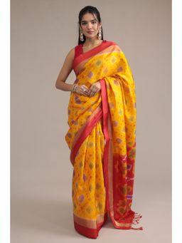 Zari Jaipur - Silk Woven Saree With Unstitched Blouse