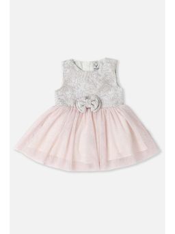 Allen Solly - Pink Cotton Textured Dress