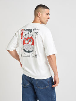 Difference of Opinion - Mens Printed Oversized Cotton Round Neck T-Shirt