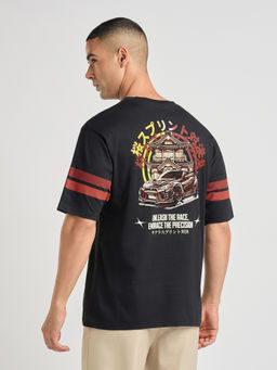 Difference of Opinion - Mens Printed Oversized Cotton Round Neck T-Shirt