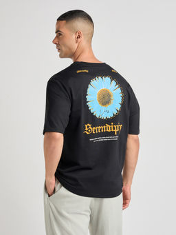 Difference of Opinion - Mens Printed Oversized Cotton Round Neck T-Shirt