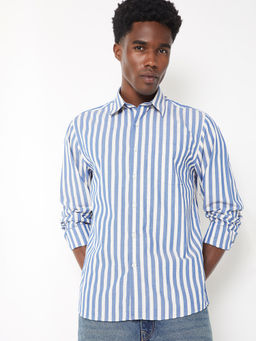 max - Men Striped Slim Fit Shirt