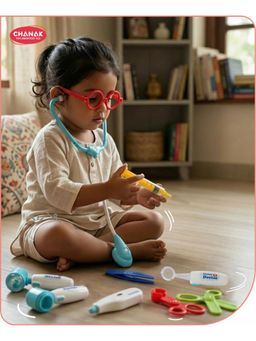 Chanak - 10-Piece Doctor Play Set with Led Instruments-Blue