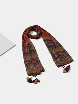 Ritu Kumar - Women Maroon Printed Judy Scarf