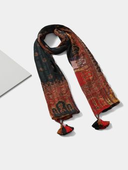 Ritu Kumar - Women Black Printed Iranya Scarf